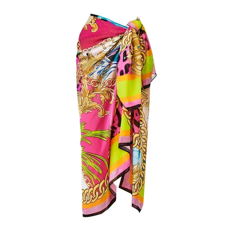 Vibrant Printed Two-Piece Bikini Set