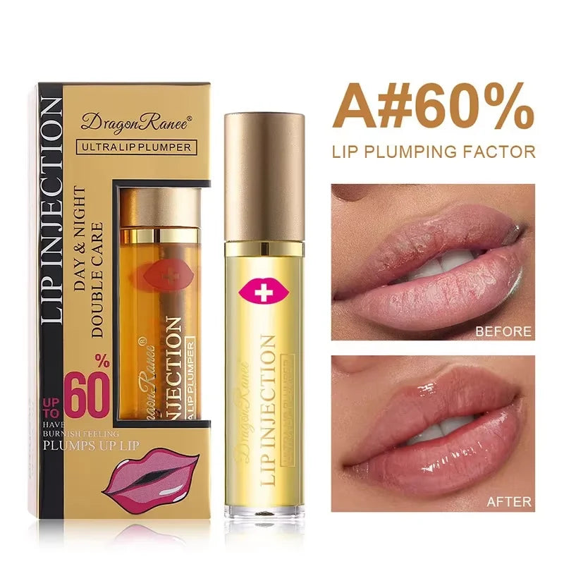 Huile Repulpante Instantanée pour les Lèvres Volumateur de Lèvres Brillant à Lèvres Sérum Repulpant Hydratant Anti-Rides Rouge à Lèvres Soin des Lèvres Maquillage Sexy