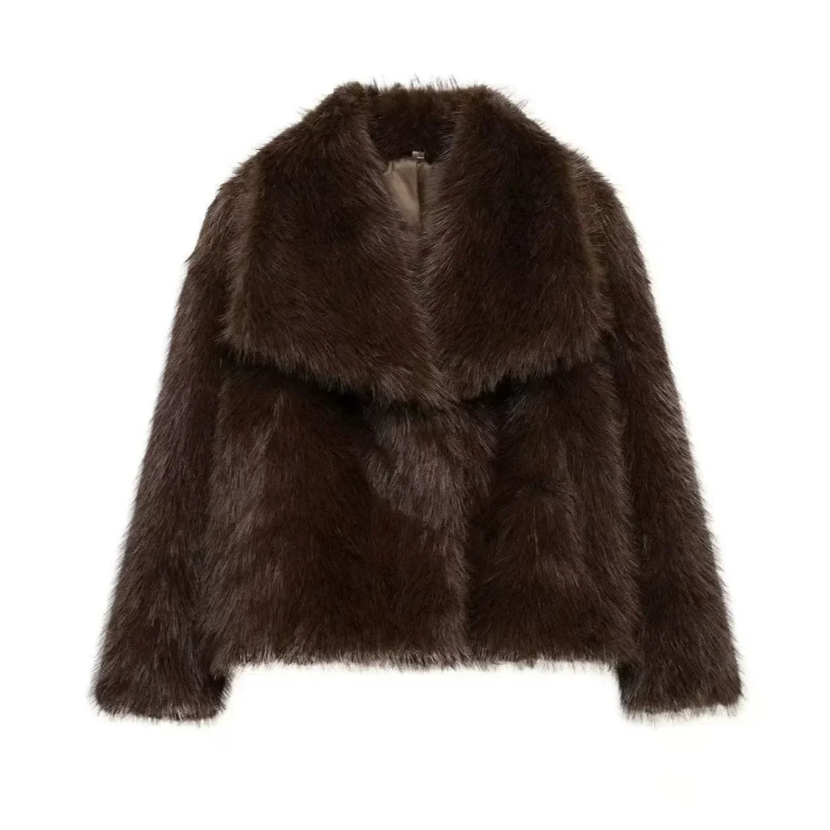 Women's Eco-Friendly Faux Leather Fur Jacket