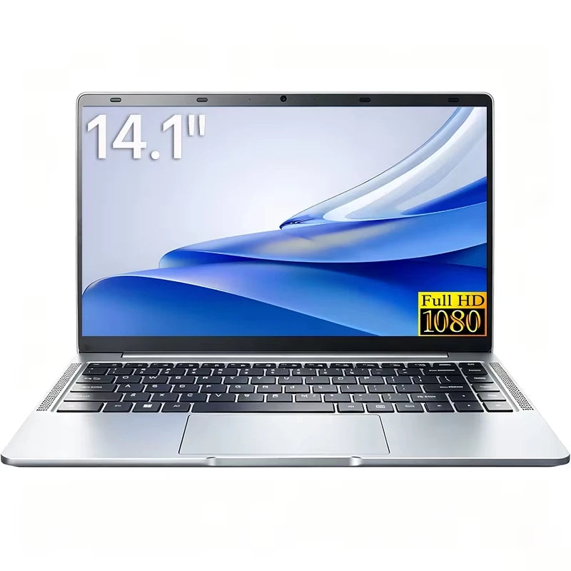 Ordinateur portable Xiaman avec écran HD de 14,1 pouces, Windows 11 Pro, Intel Atom A3950, ordinateur portable léger pour le bureau et les études