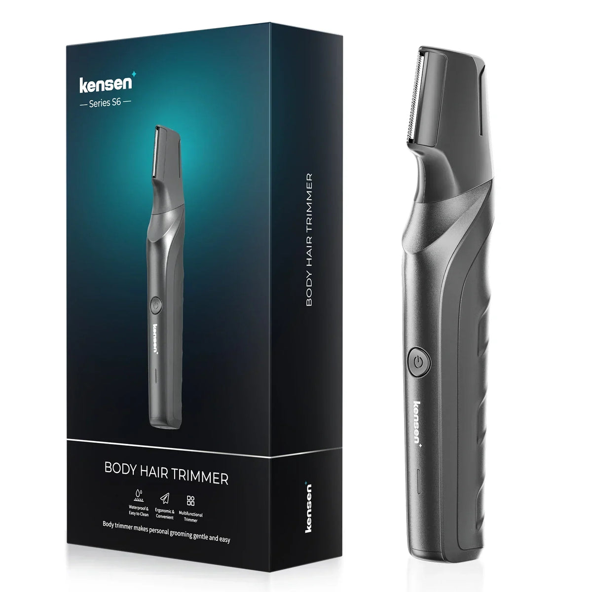 Tondeuse électrique pour le corps Étanche IPX5 Noir
