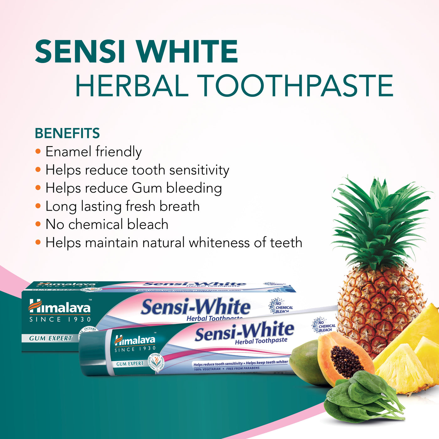 Himalaya Gum Expert Herbal Toothpaste - Sensi White - 75ml-3