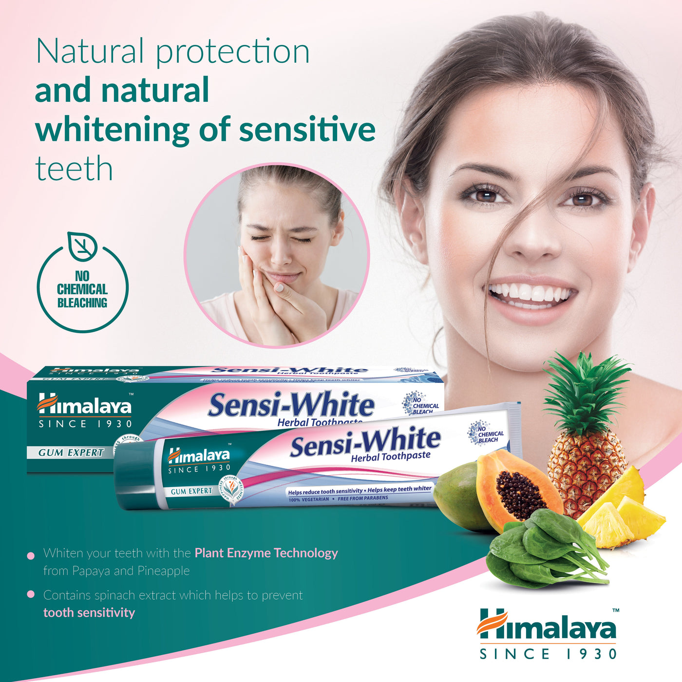 Himalaya Gum Expert Herbal Toothpaste - Sensi White - 75ml-1
