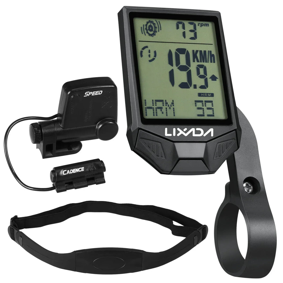 Compteur de vitesse de vélo sans fil avec capteur de fréquence cardiaque
