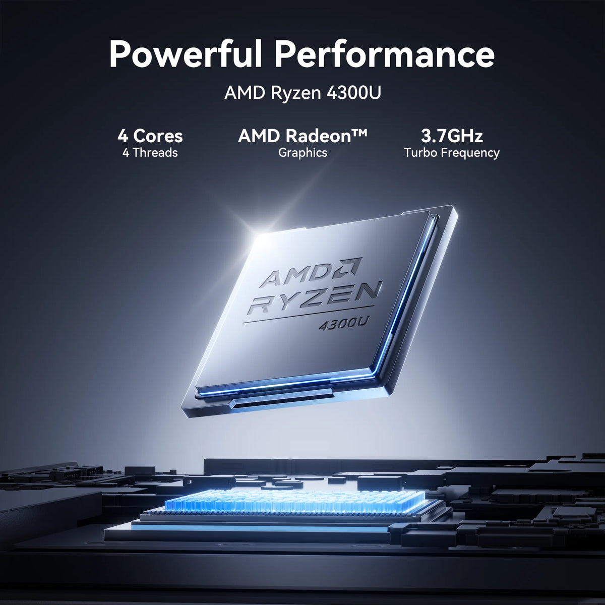 ACEMAGIC AX18PRO Laptop de 18.5'' com Windows 11 PRO, Bateria de 7000 mAh, Processador AMD Ryzen 3 4300U, 16GB de RAM LPDDR4, 512GB SSD, Wifi5