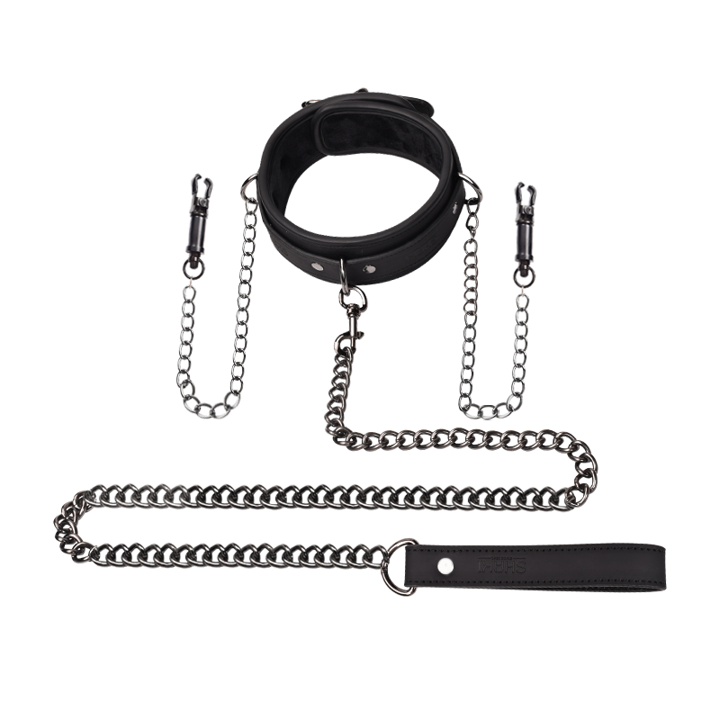 Shaki Titan Series | Nipple Clamps with Collars and Leashs Set-0