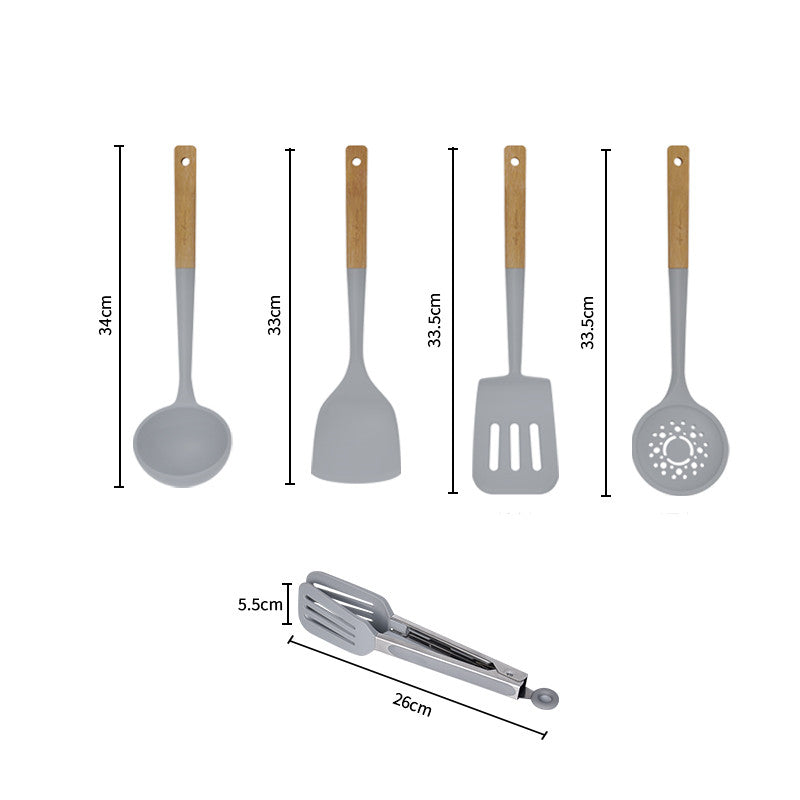 Lot d'ustensiles de cuisine Spatule Cuillère Passoire