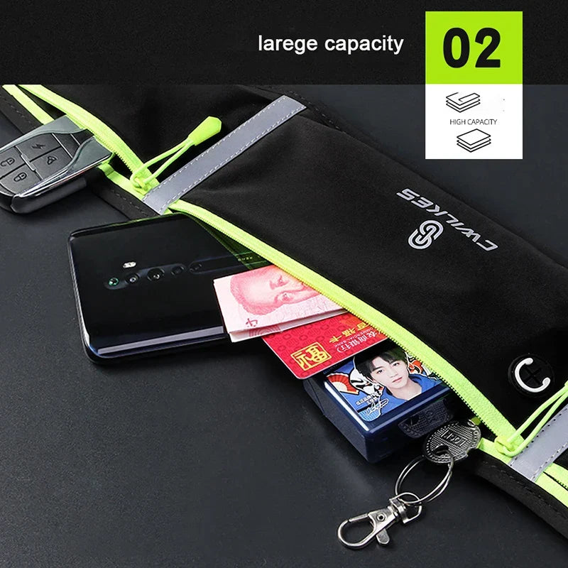 Sac banane de sport - Sac de course étanche pour la taille