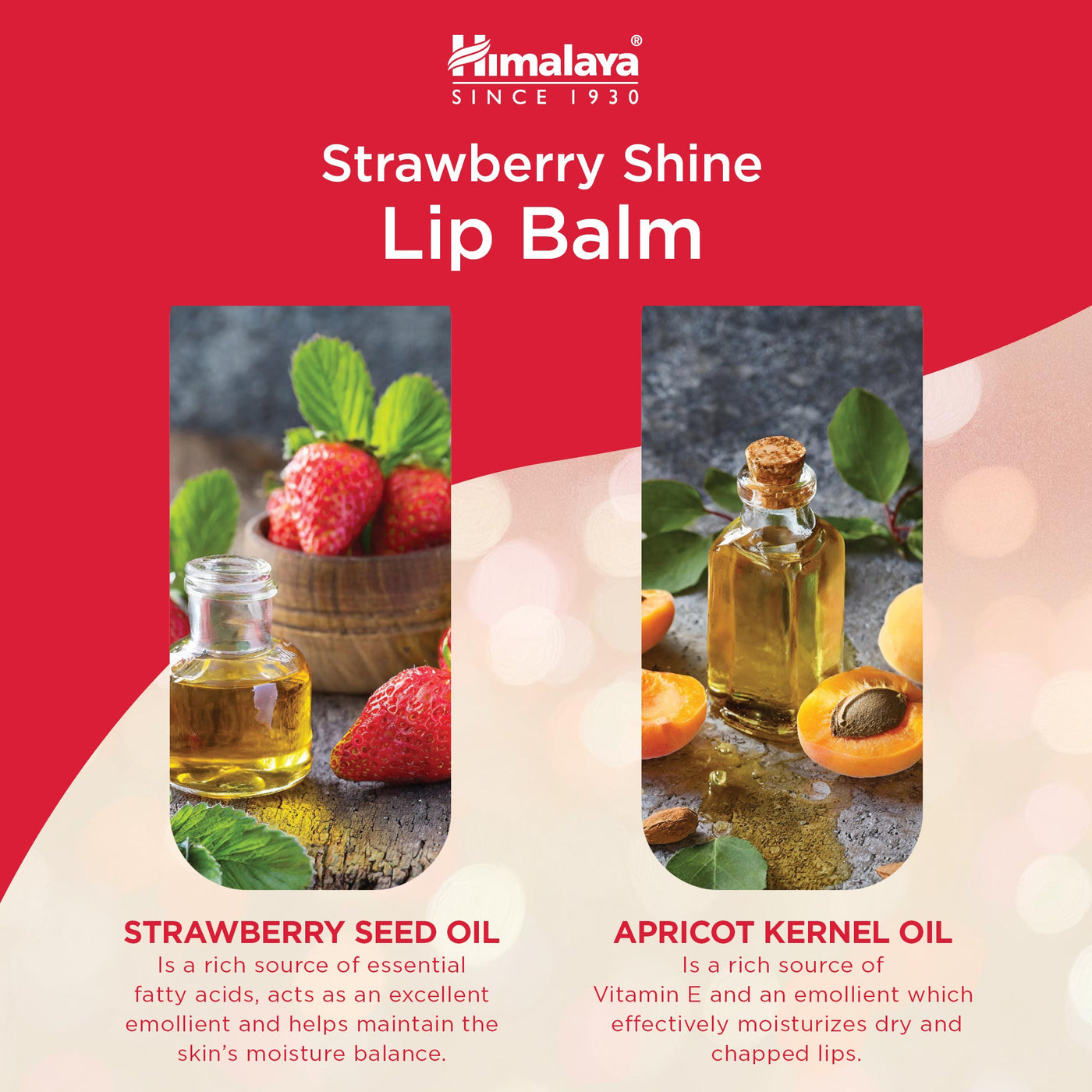 Himalaya Strawberry Shine Lip Balm - 4.5g-3