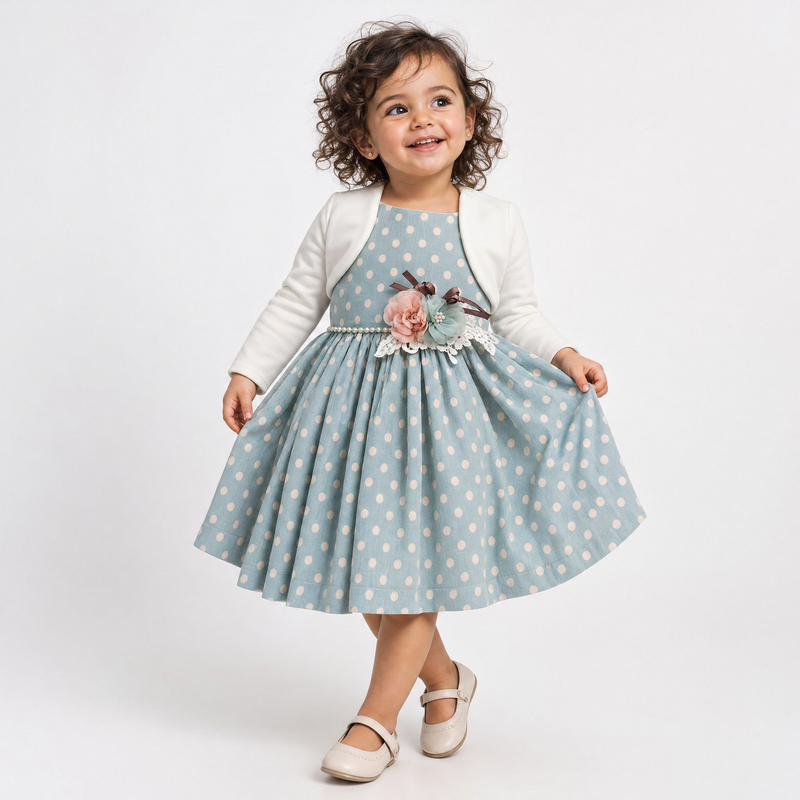 Ensemble Robe à Pois et Boléro