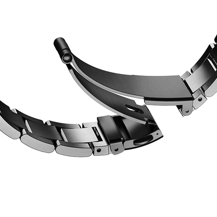 Stainless Steel Link Bracelet Band - The Sydney in Black - Compatible with Apple Watch Size 38mm to 41mm