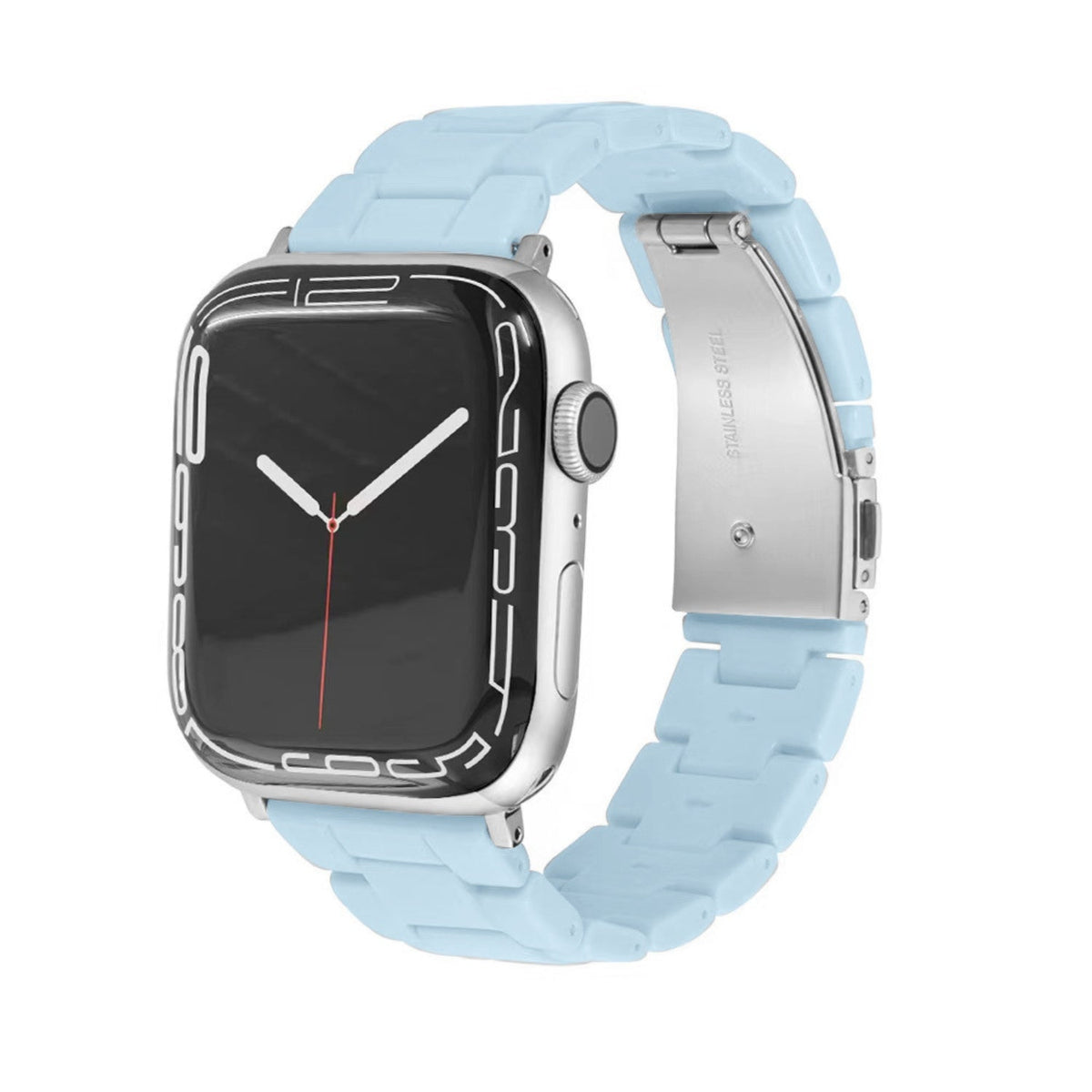Resin Link Bracelet Band Small - The Sydney Beaches - Bronte (Blue) - Compatible with Apple Watch Size 38mm to 41mm