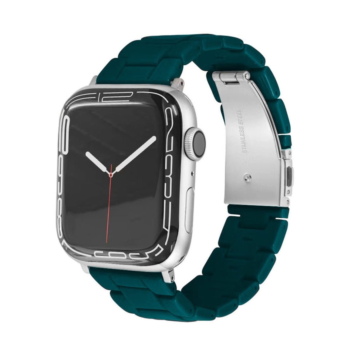Resin Link Bracelet Band Small - The Sydney Beaches - Narrabeen (Green) - Compatible with Apple Watch Size 38mm to 41mm