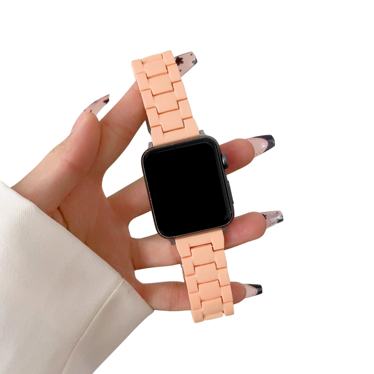 Bracelet à maillons en résine petite taille - The Sydney Beaches - Coogee (Orange) - Compatible avec Apple Watch de 38 mm à 41 mm