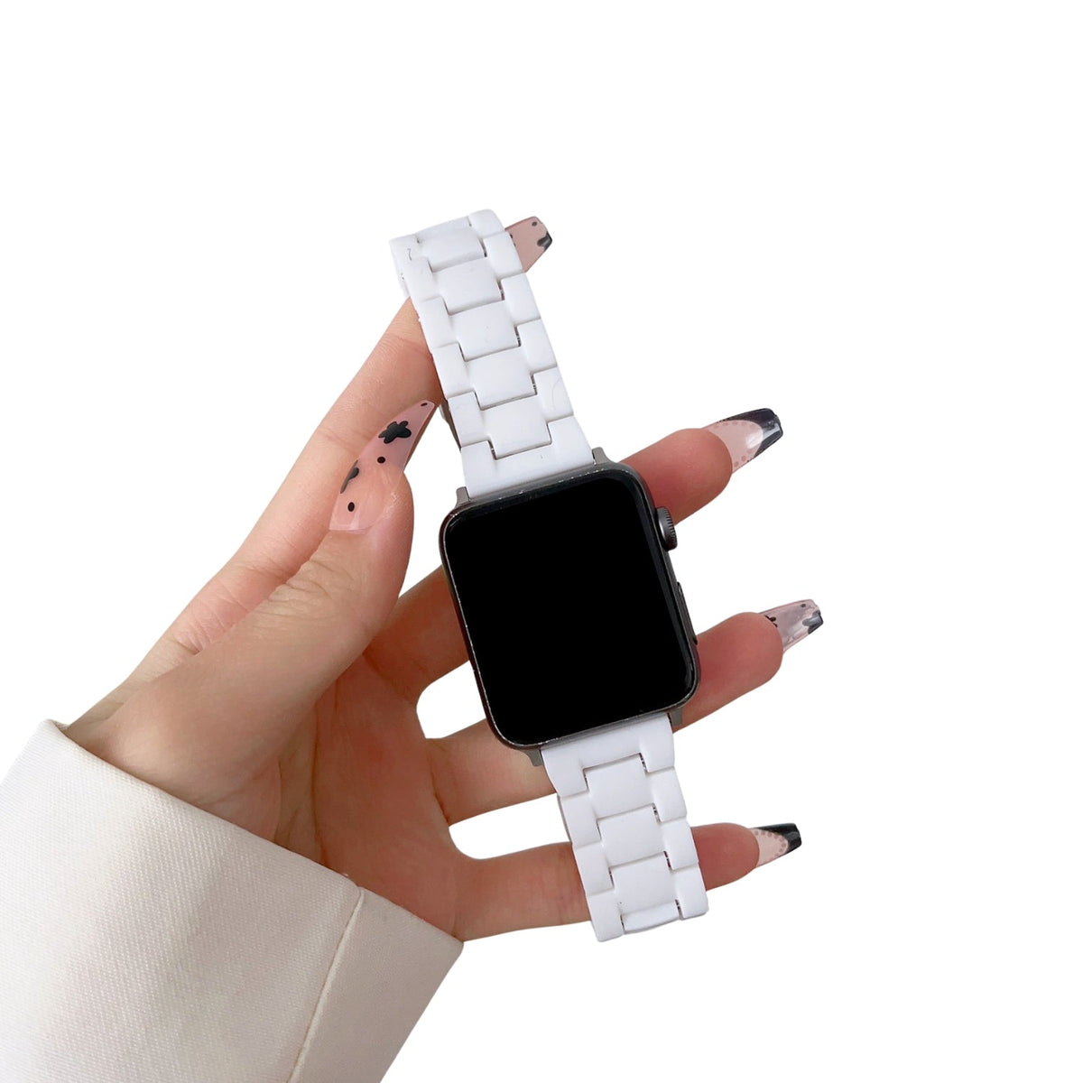 Resin Link Bracelet Band Small - The Sydney Beaches - Bondi (White) - Compatible with Apple Watch Size 38mm to 41mm
