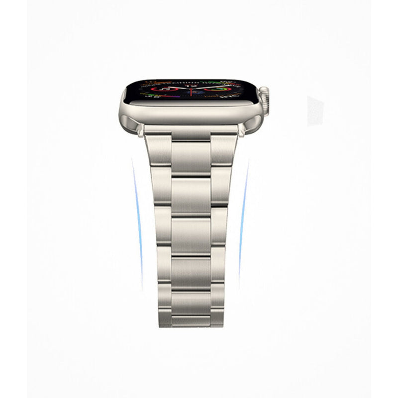 Bracelet à maillons en acier inoxydable - petit - Le Sydney en Titane - Compatible avec Apple Watch de 38mm à 41mm