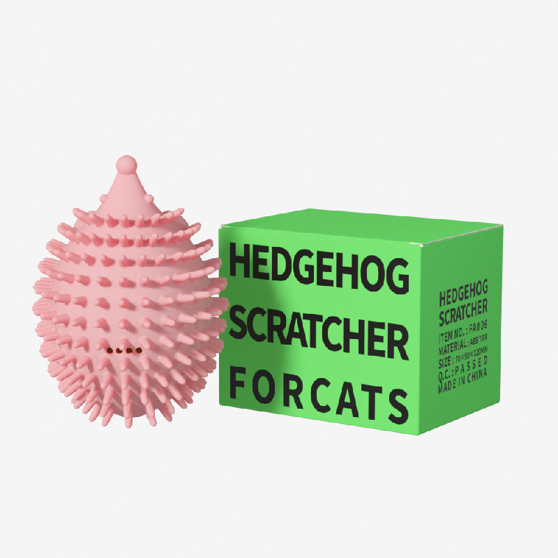 Griffoir d'angle hérisson ultime pour chat avec balle de massage