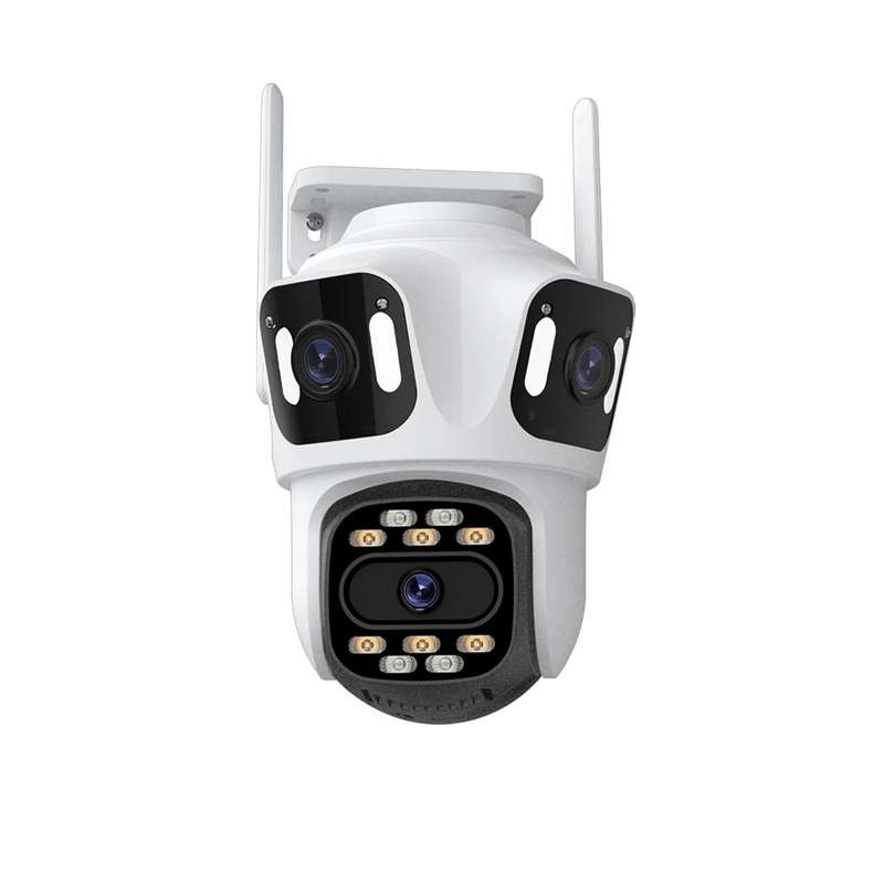 Three Lens 6K HD Outdoor WiFi Security Camera
