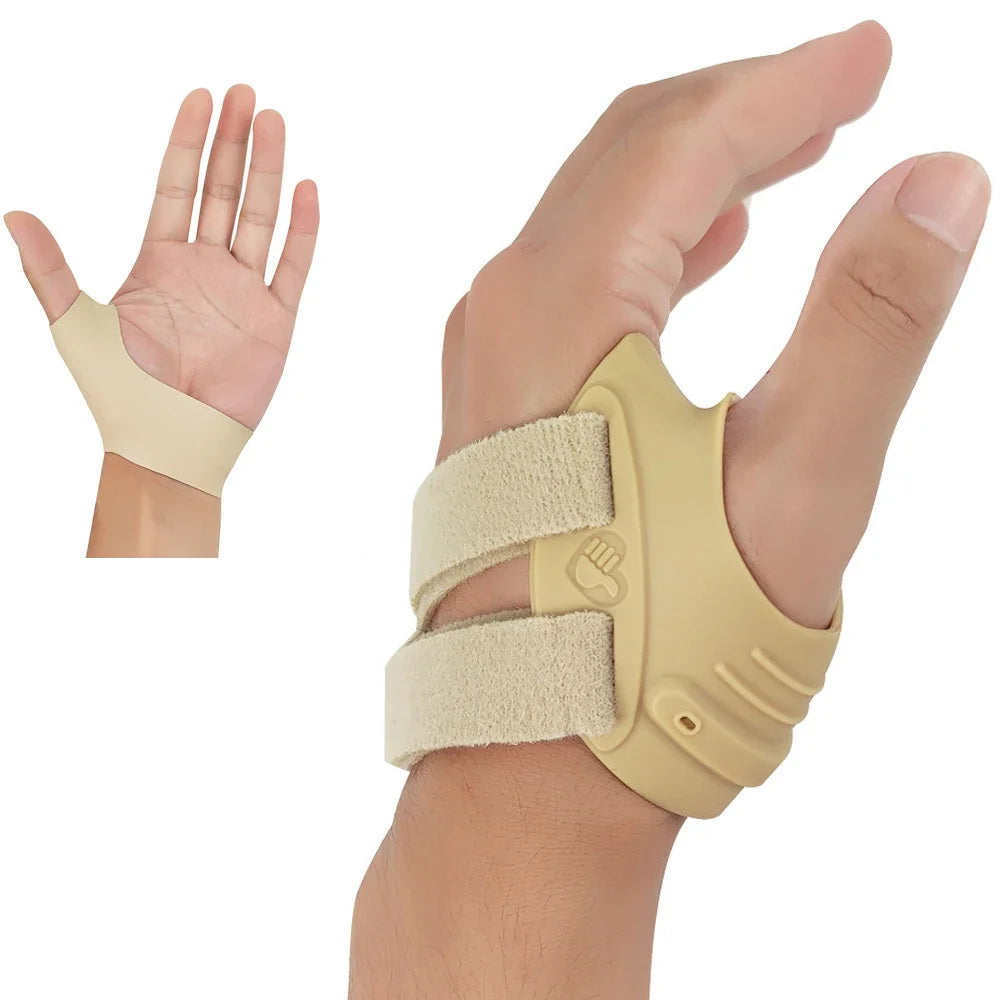 Attelle de pouce pour stabilisation de l'articulation trapézo-métacarpienne, attelle de Spica, taille L, beige
