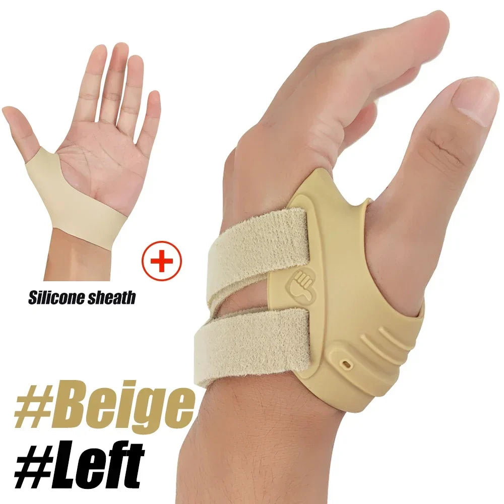 Attelle de pouce pour stabilisation de l'articulation trapézo-métacarpienne, attelle de Spica, taille L, beige