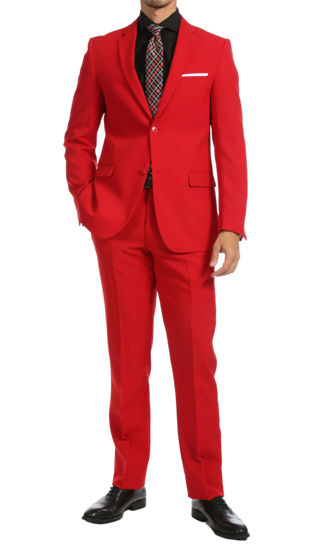 Paul Lorenzo Men's Red Slim Fit Men's Blazer-0