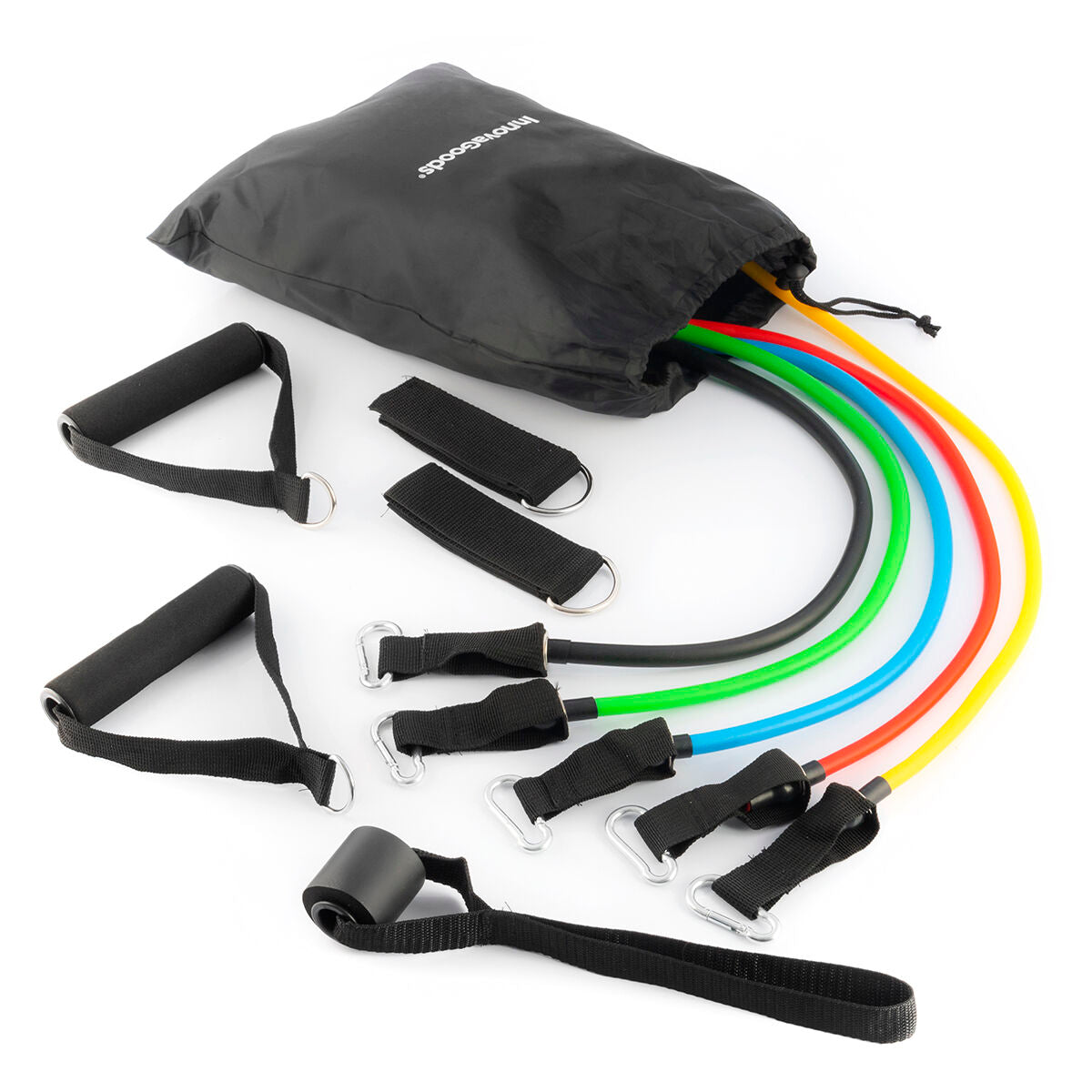 Ensemble de Bandes de Résistance avec Accessoires et Guide d'Exercices Rebainer InnovaGoods 5 Unités
