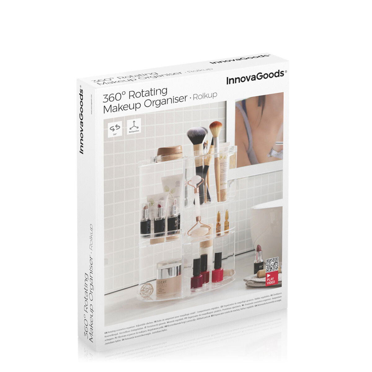 Organisateur de Maquillage Rotatif Rolkup InnovaGoods