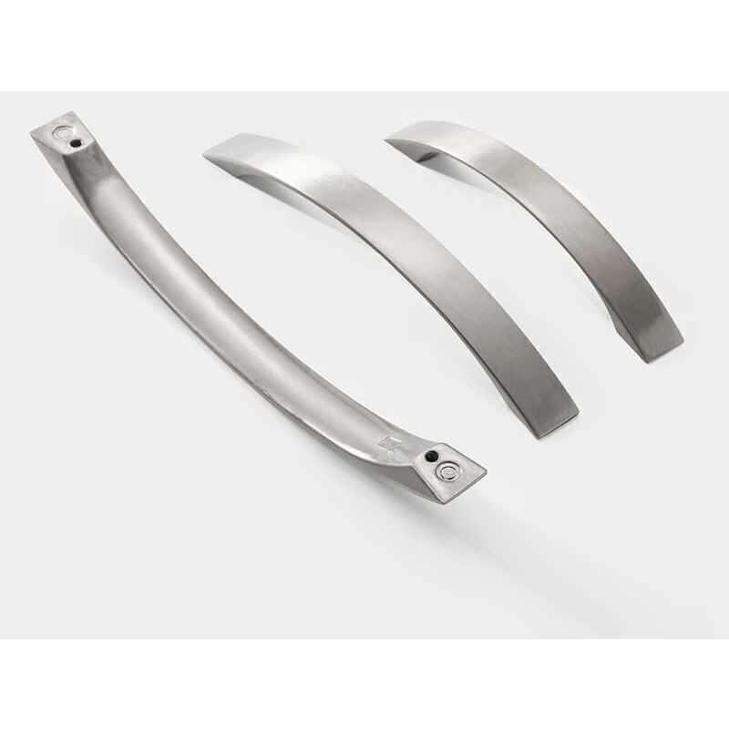 Lot de 16 poignées d'armoire de cuisine, chrome, nickel brossé, poignée de porte de cuisine en acier inoxydable, 96 mm
