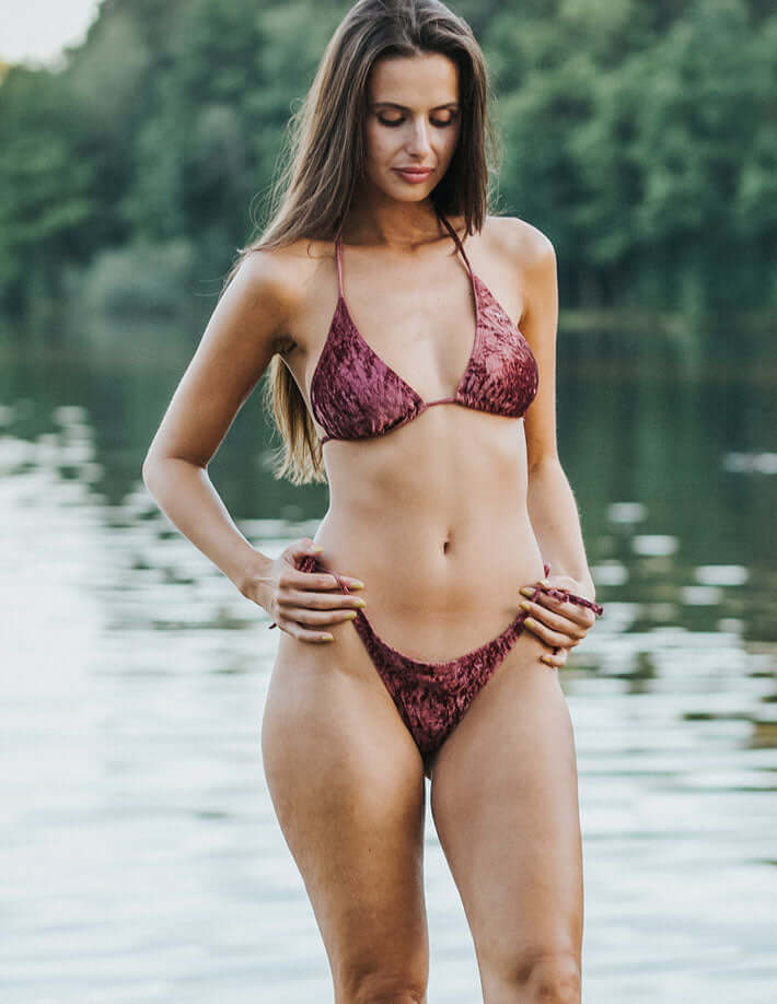 Velvet Bikini Top – Lily