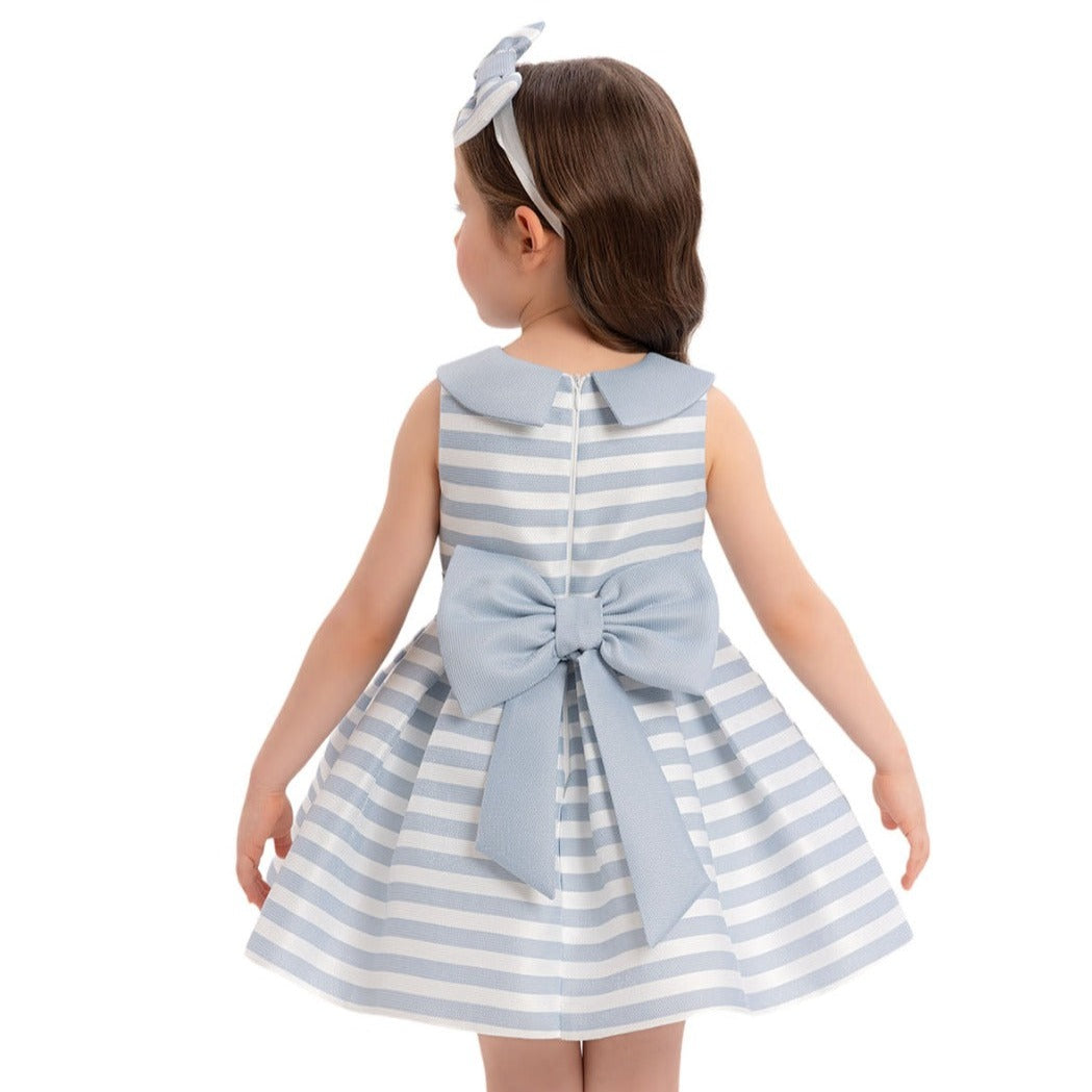 Robe de soirée à rayures joyeuse pour filles