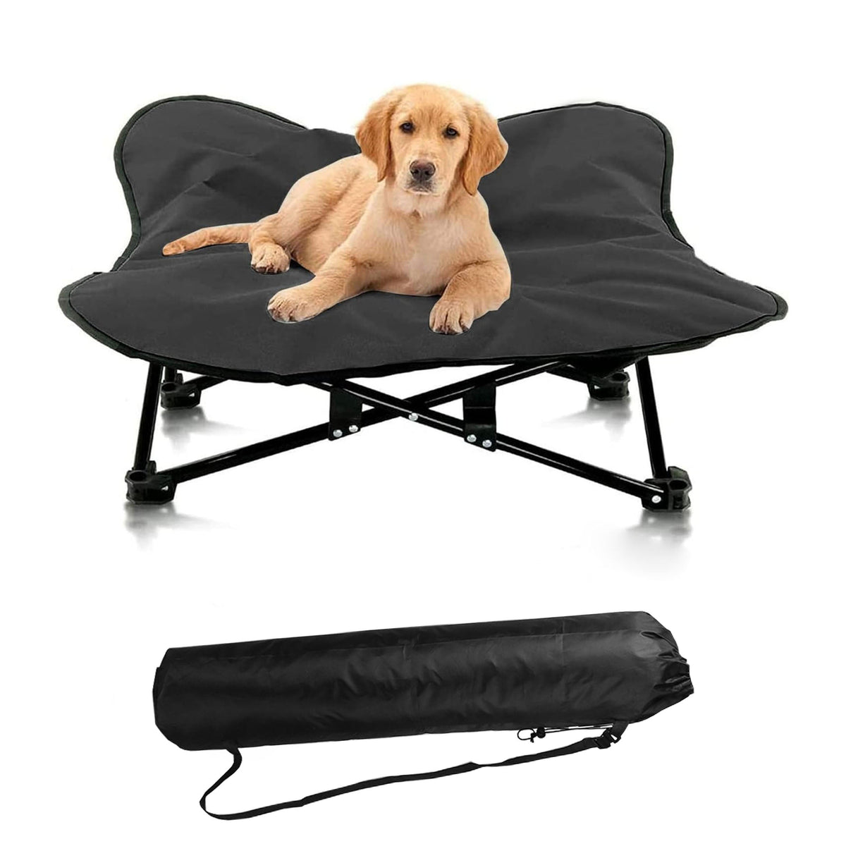 Lit surélevé portable pour chien