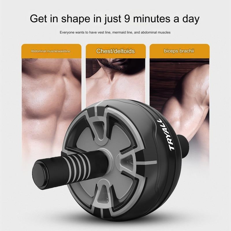 Roue abdominale à rebond automatique – Équipement de fitness à domicile avec tapis de genoux