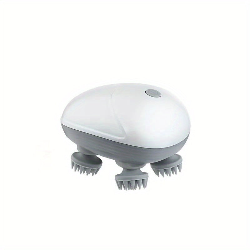 Octopus Scalp Vibration Device - Electric Head Vibration Device(Silvery White)