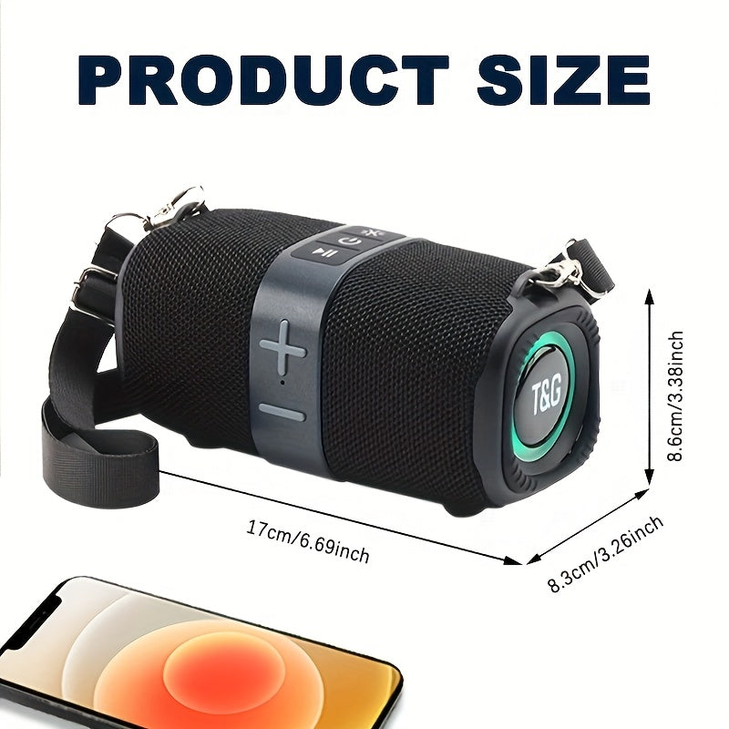 Enceinte sans fil portable avec lumière LED IPX4