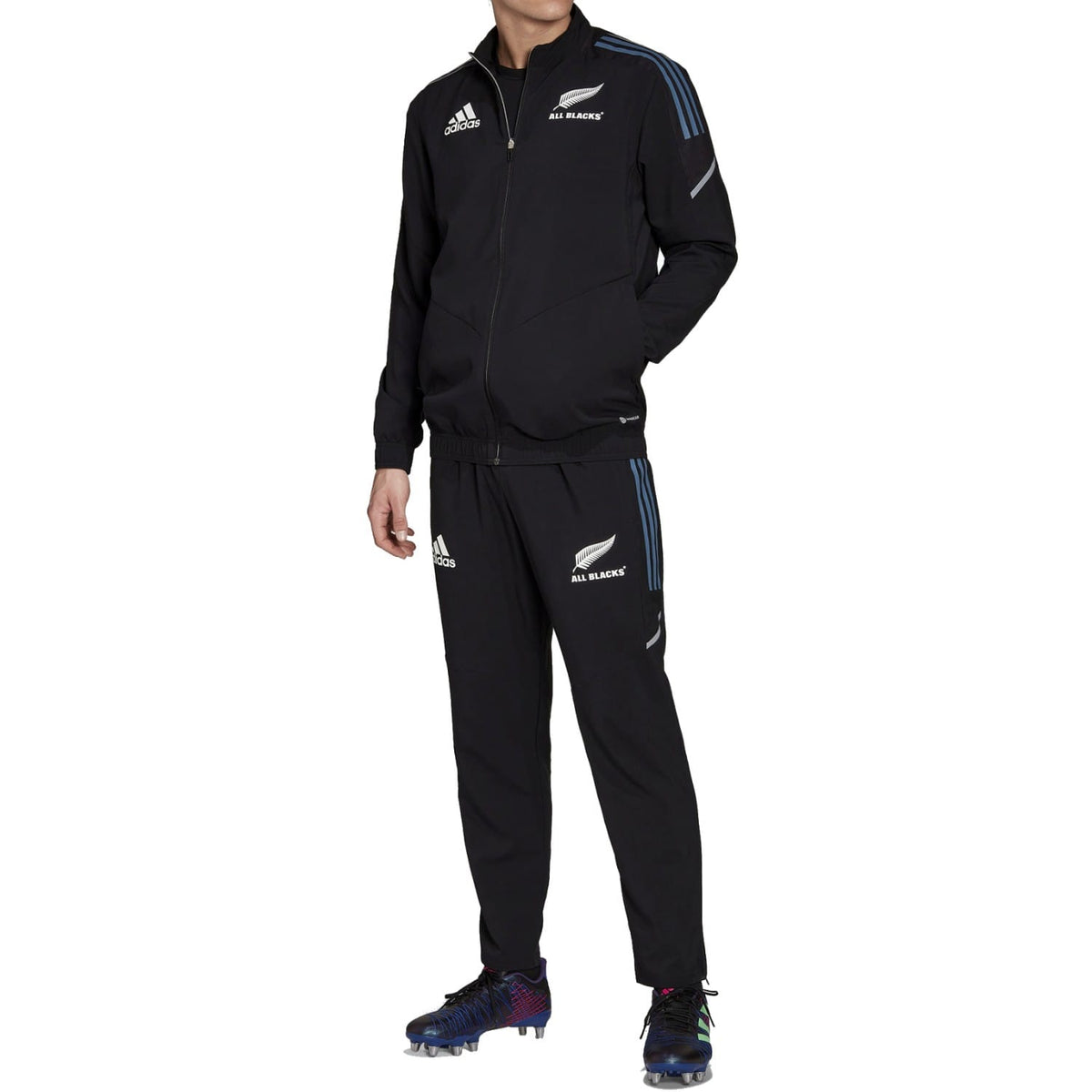 All Blacks black training presentation tracksuit 2022/23 - Adidas