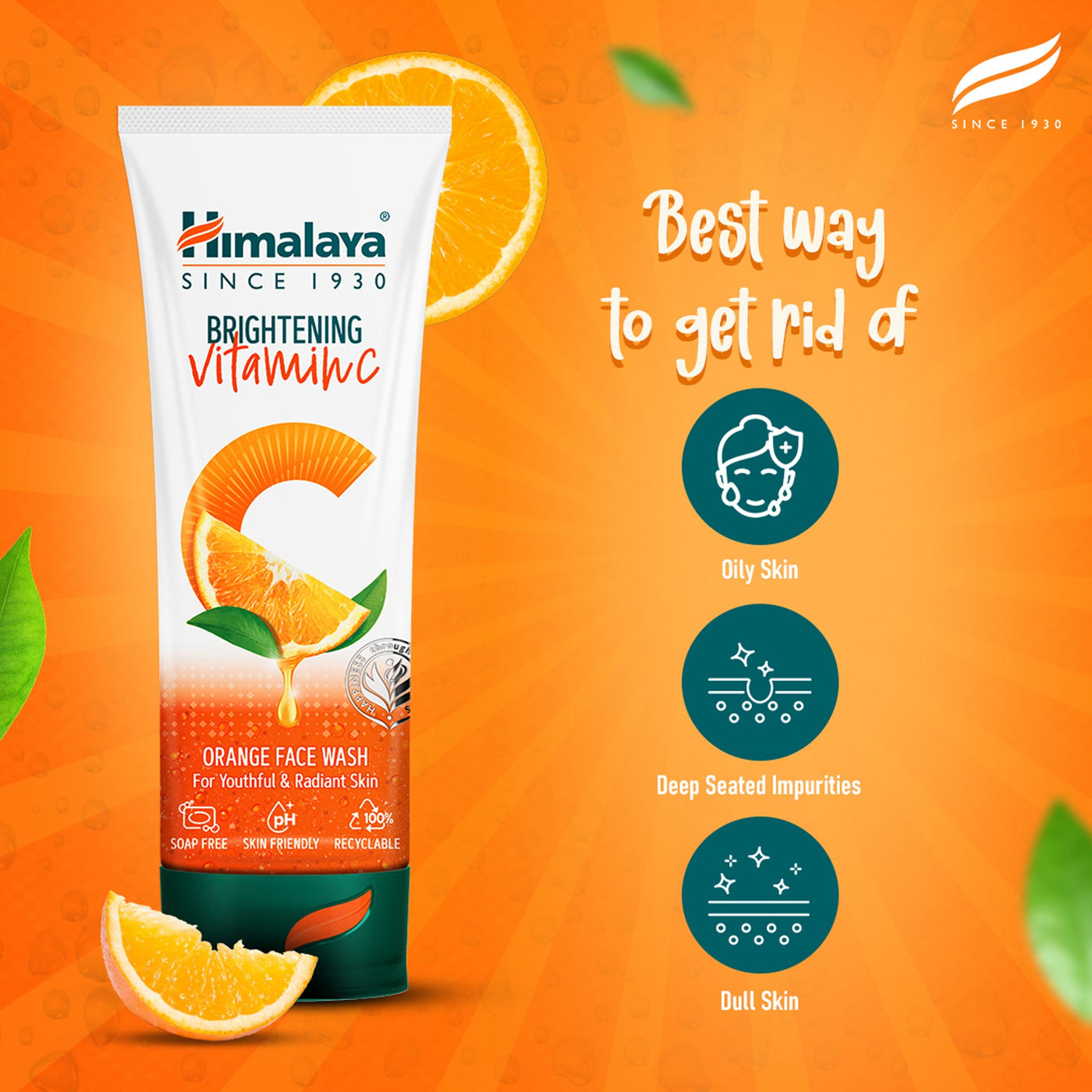 Himalaya Brightening Vitamin C Orange Face Wash-3