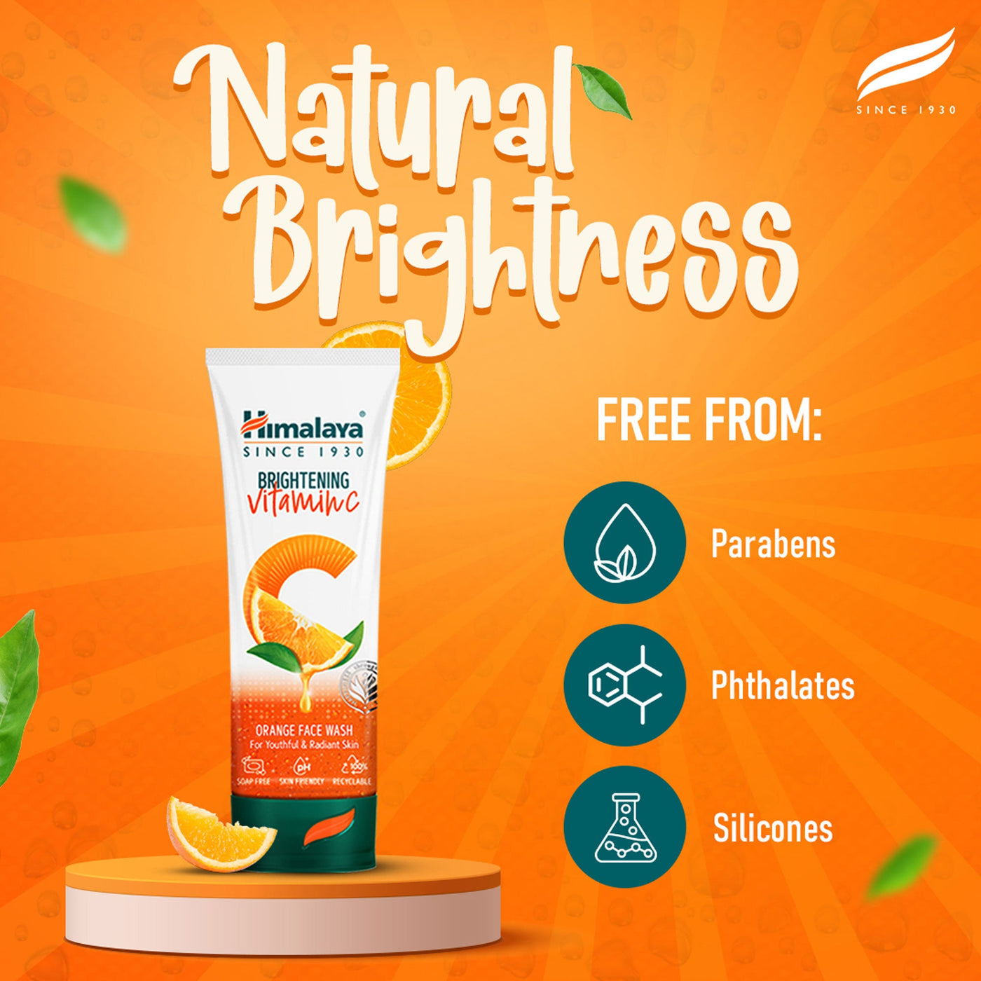 Himalaya Brightening Vitamin C Orange Face Wash-4