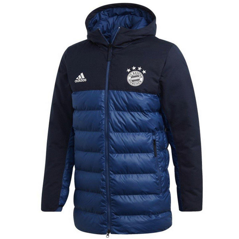 Bayern Munich soccer navy down padded jacket 2019/20 - Adidas