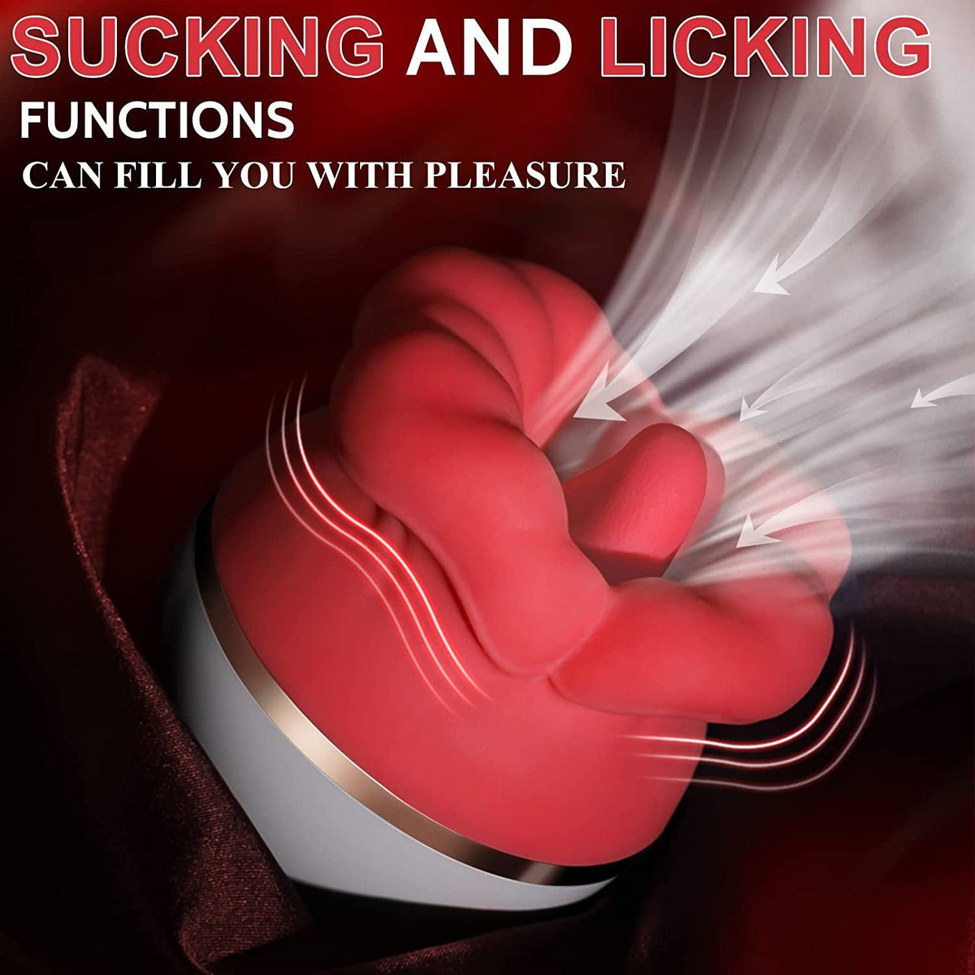Big Mouth Tongue-Licking & Sucking Rose Vibrator-4