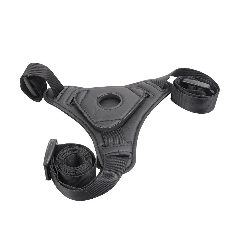 Black Soft Silicone Dildo & Anal Plug with Strap-On Harness - 3 Sizes-5