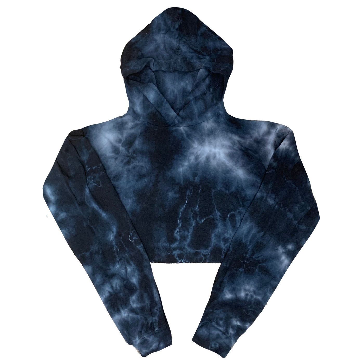6036TD - CLOSEOUT Women's Cropped Tie Dye Hoodie-3