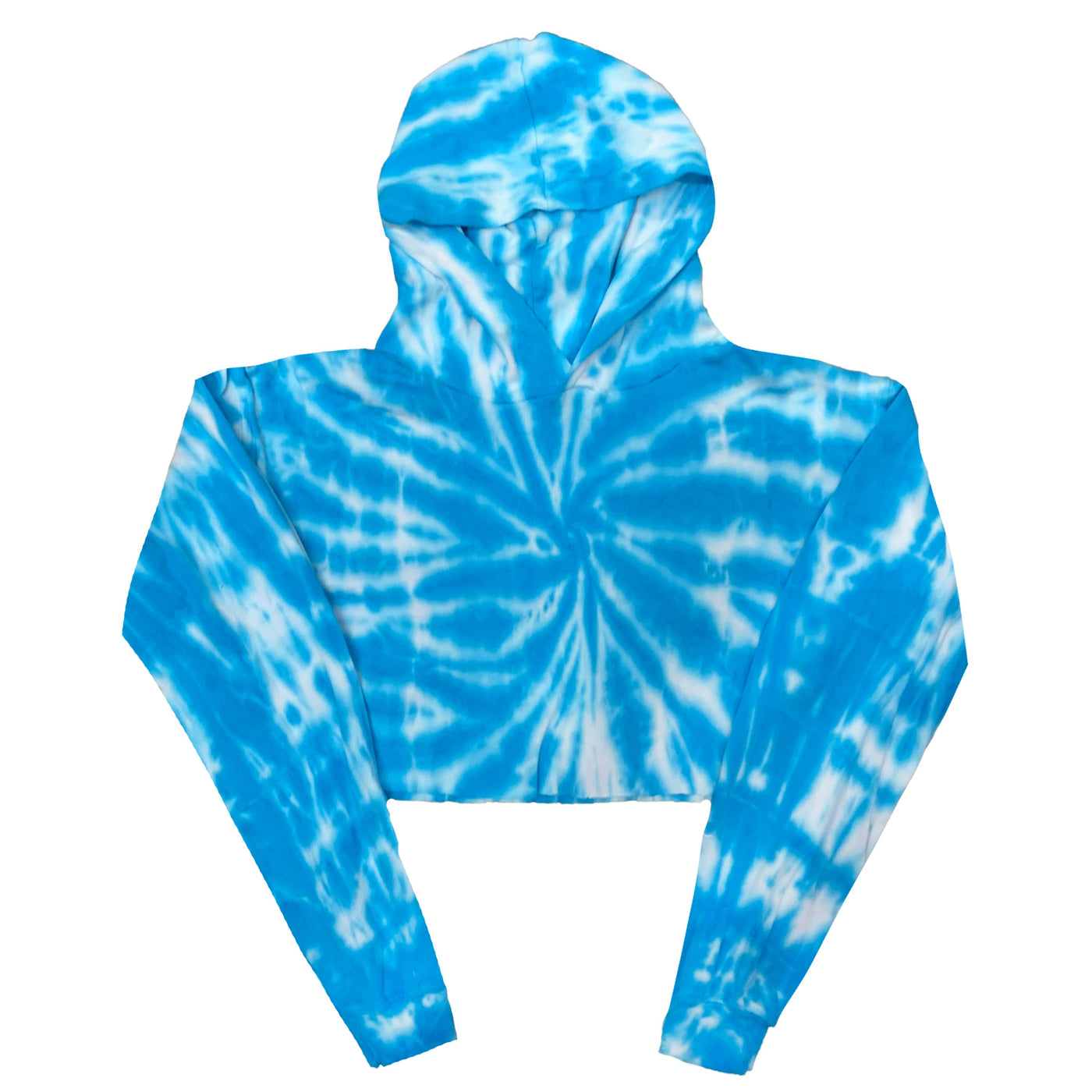6036TD - CLOSEOUT Women's Cropped Tie Dye Hoodie-5