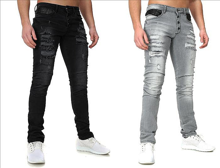 CRSM DESTROYED JEANS FOR MEN - 16001-1-2