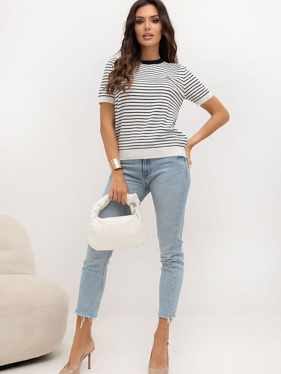 Short sleeve sweater model 230140 Italy Moda