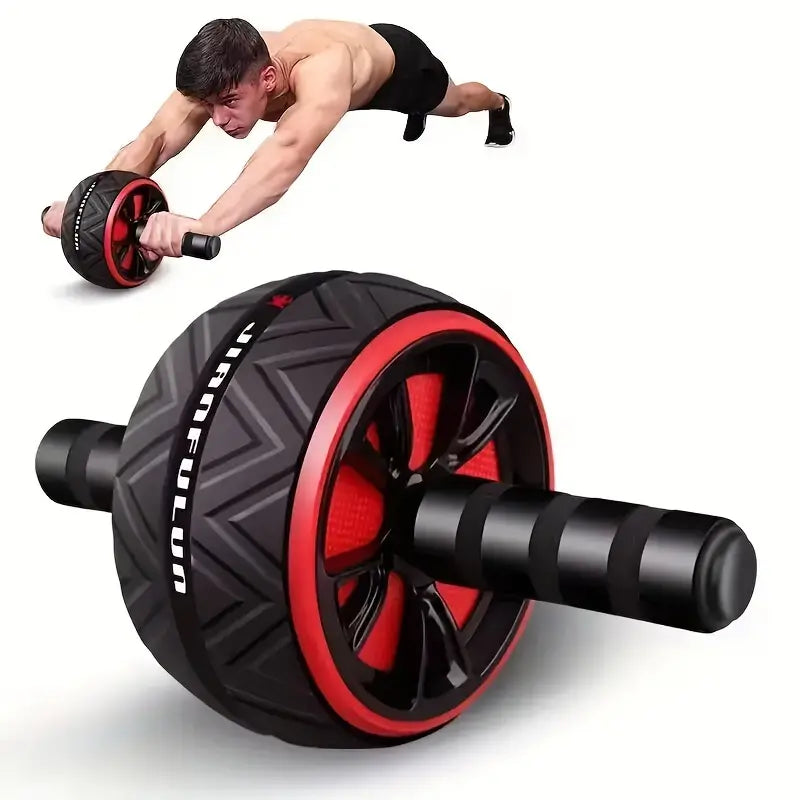 Roulette d'exercice abdominale en acier inoxydable - Entraînement de base ultime