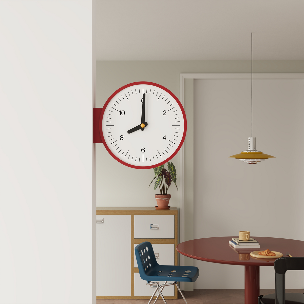 Horloge double face Minimalisme