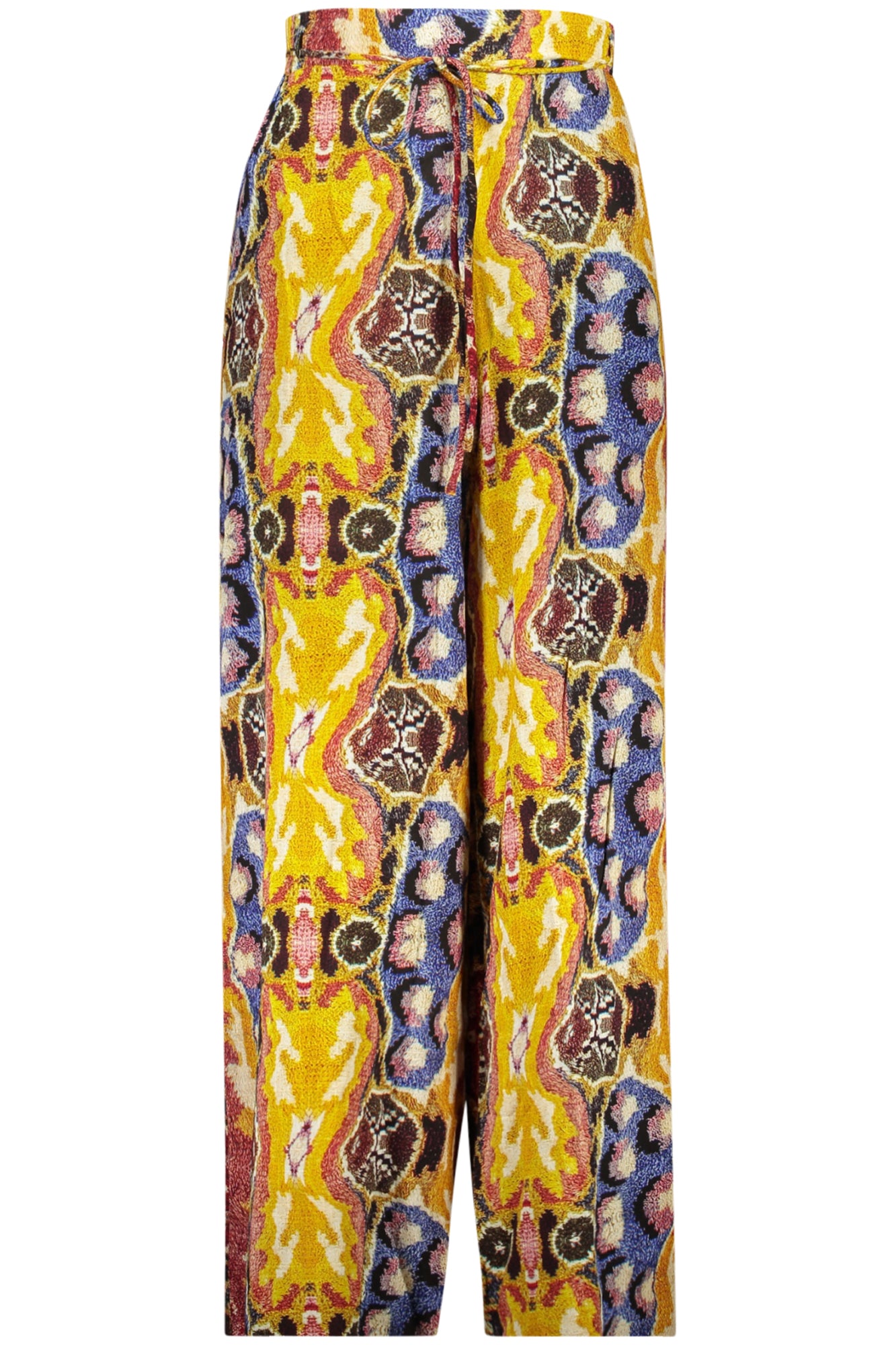 DESIGUAL WOMEN'S YELLOW TROUSERS