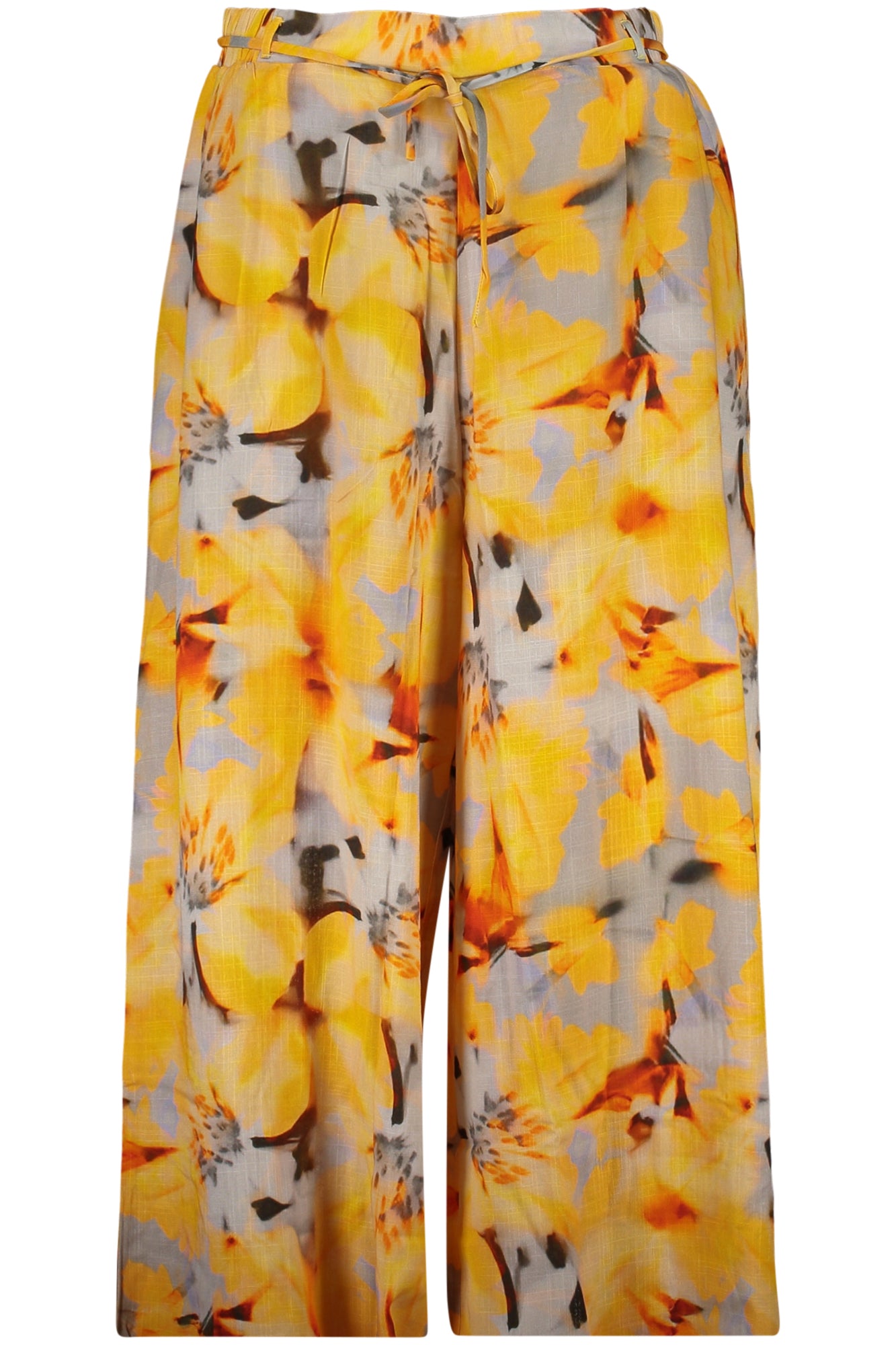 DESIGUAL WOMEN'S YELLOW TROUSERS