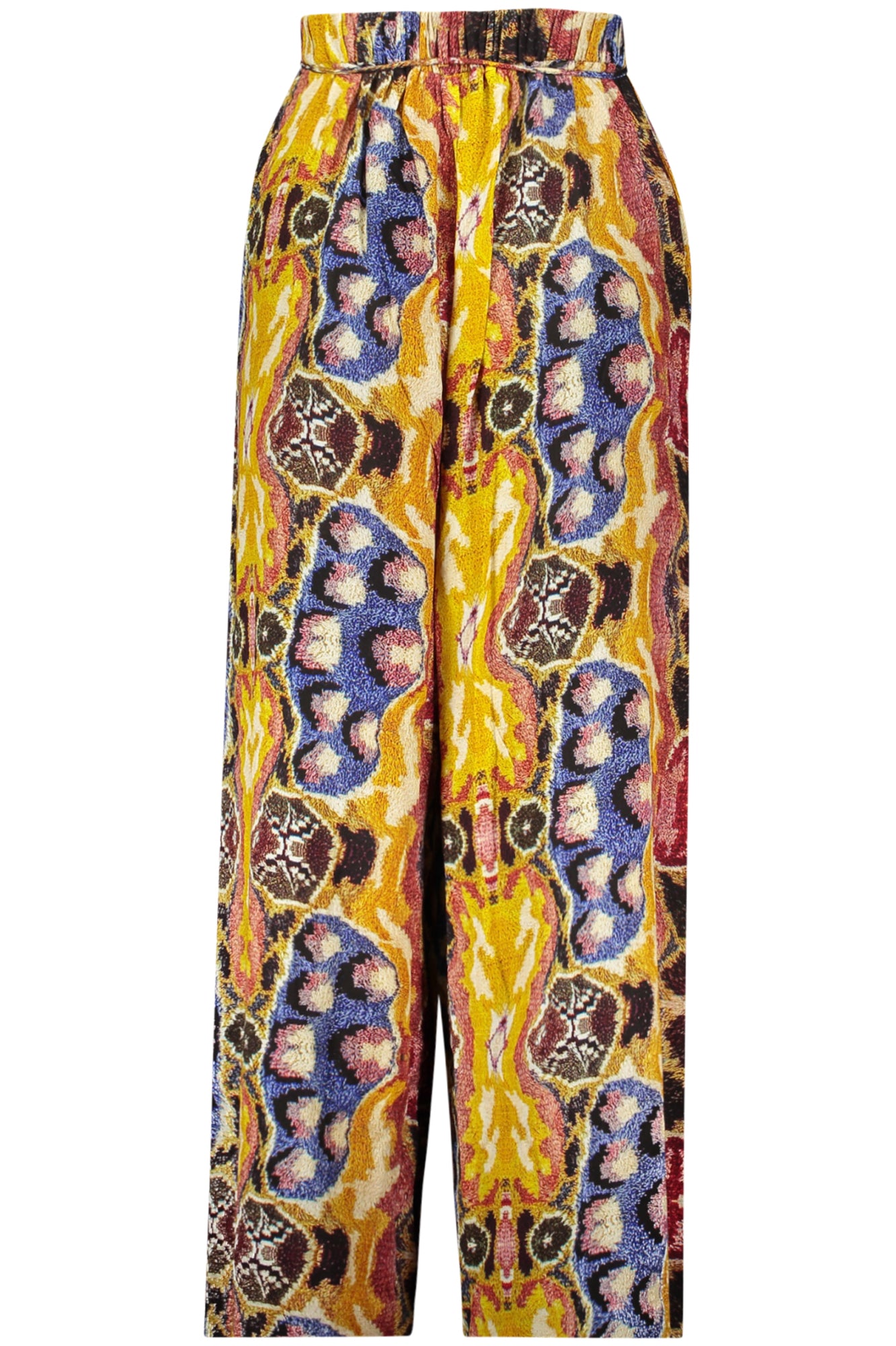 DESIGUAL WOMEN'S YELLOW TROUSERS