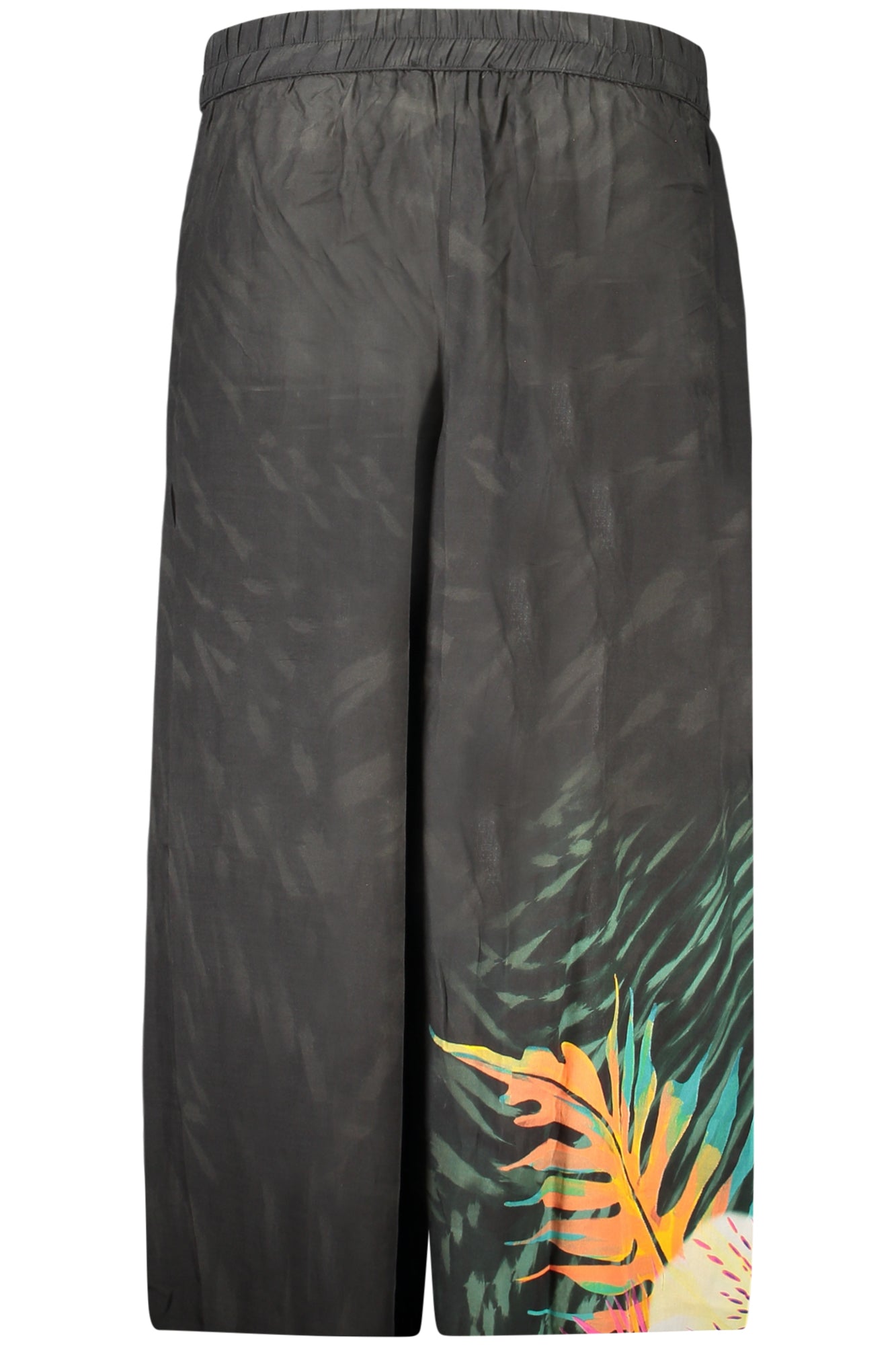 DESIGUAL WOMEN'S BLACK TROUSERS